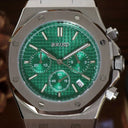 Seiko Mod Royal Oak Chronograph Green Ottoman Prieur