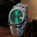 Mod Datejust Arabic Crystal Green